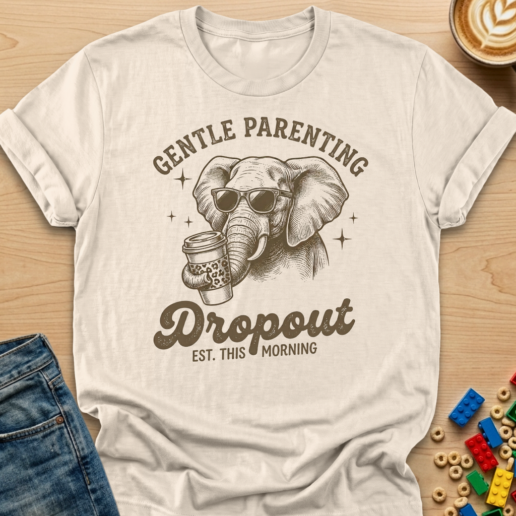 Gentle Parenting Dropout Elephant T-shirt
