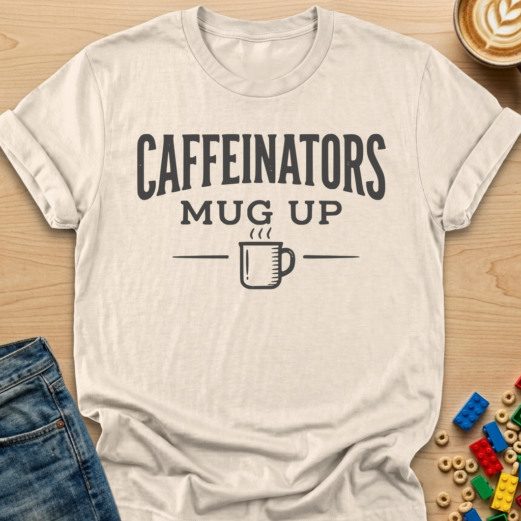 Caffeinators Mug Up Steam T-Shirt