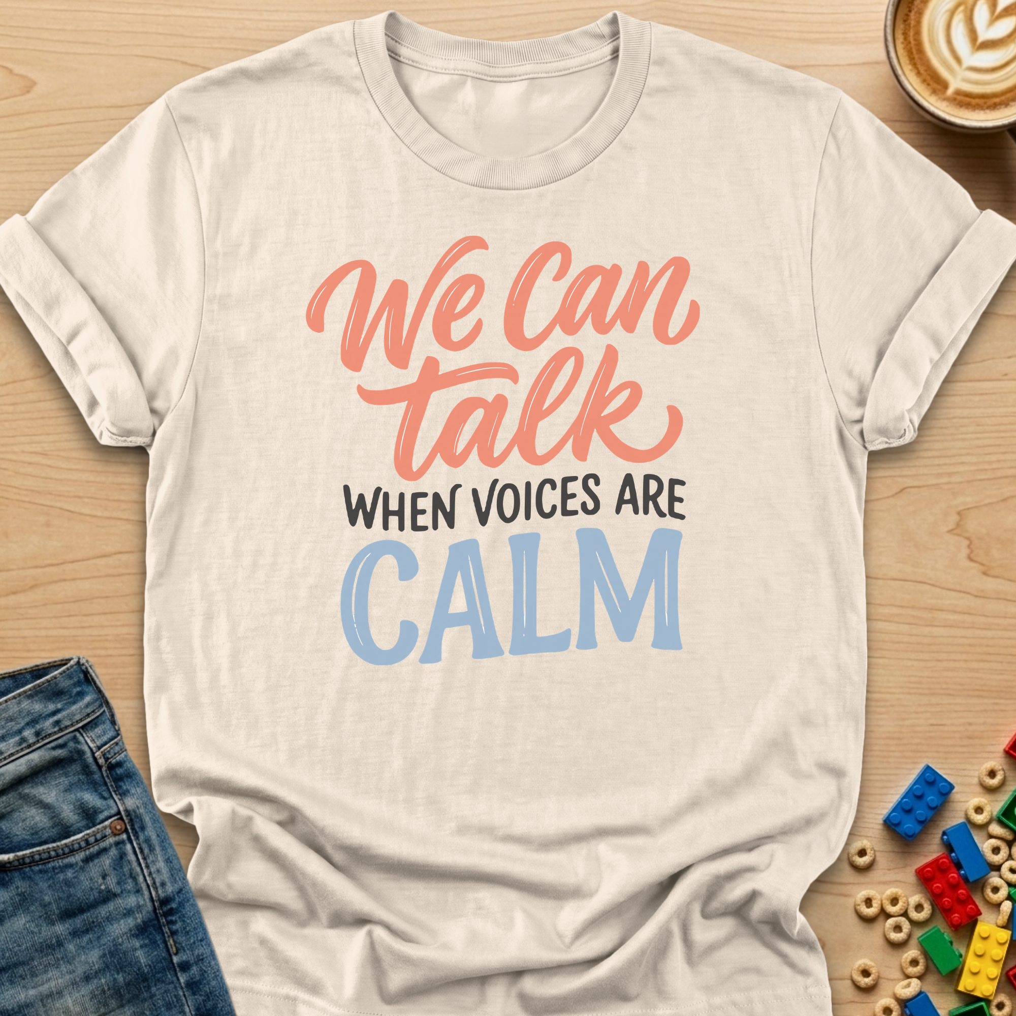 We Can Talk When Voices Are Calm Flow T-Shirt