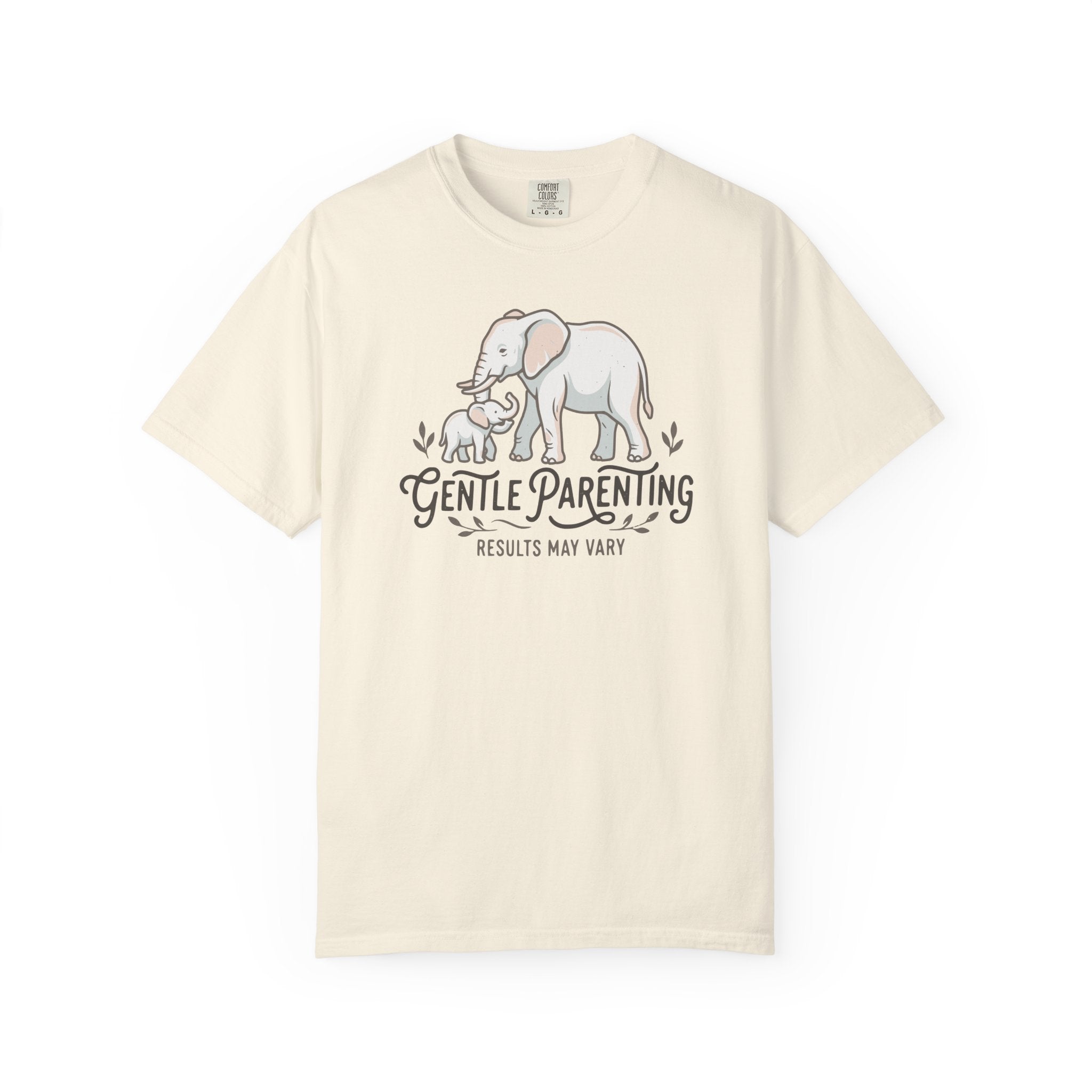 Gentle Parenting Results May Vary Elephants T-shirt