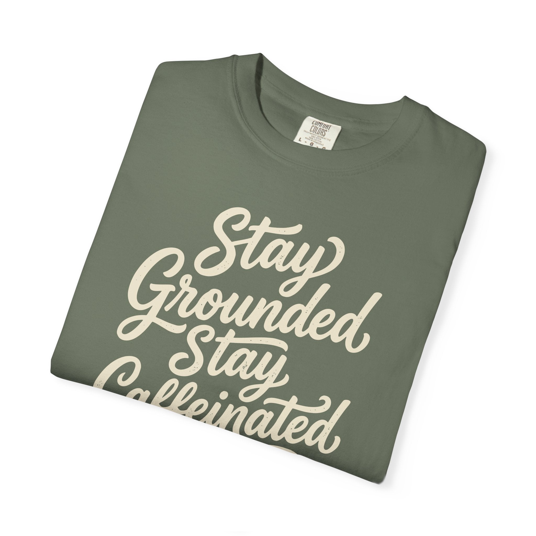 Stay Grounded Stay Caffeinated Curvy T-shirt
