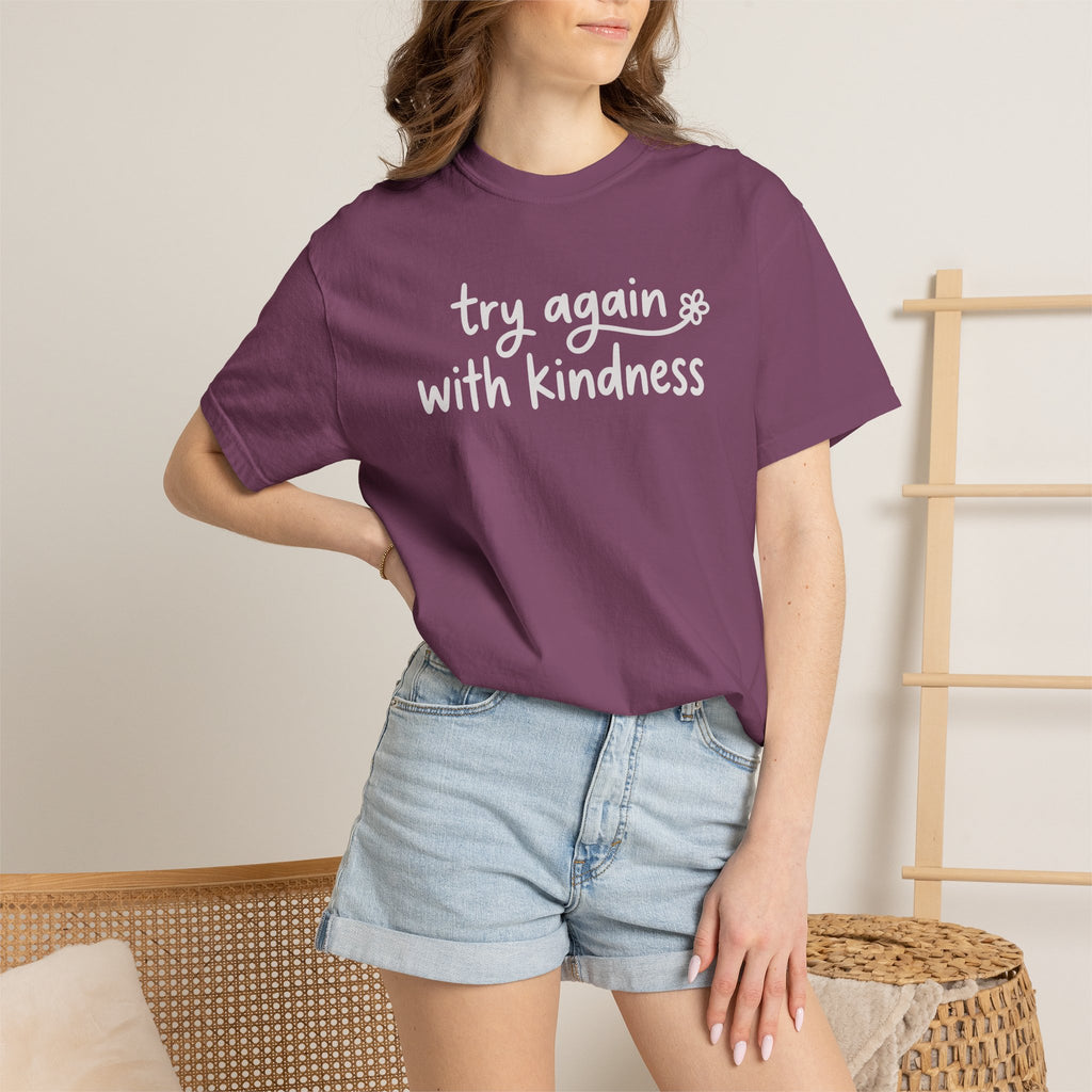 Try Again With Kindness Flower T-shirt