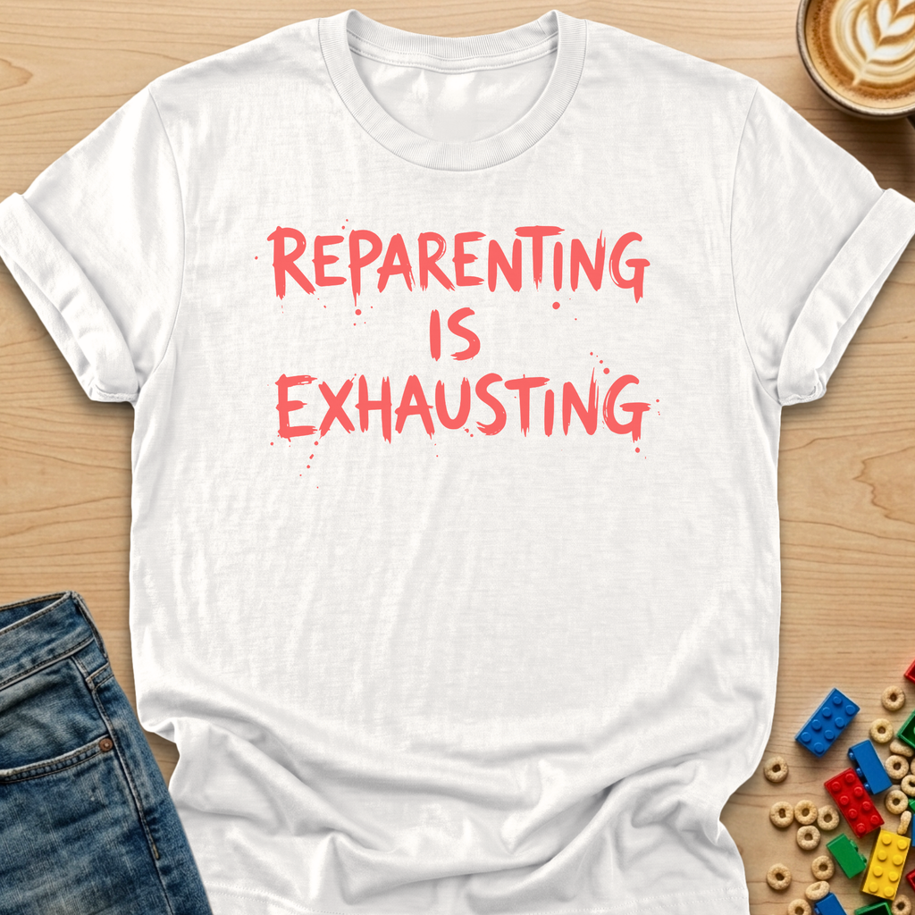 Reparenting is Exhausting Graffiti T-Shirt