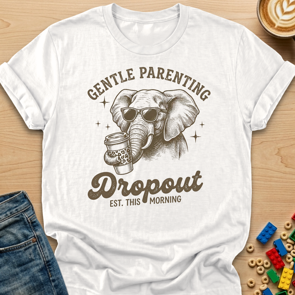 Gentle Parenting Dropout Elephant T-shirt