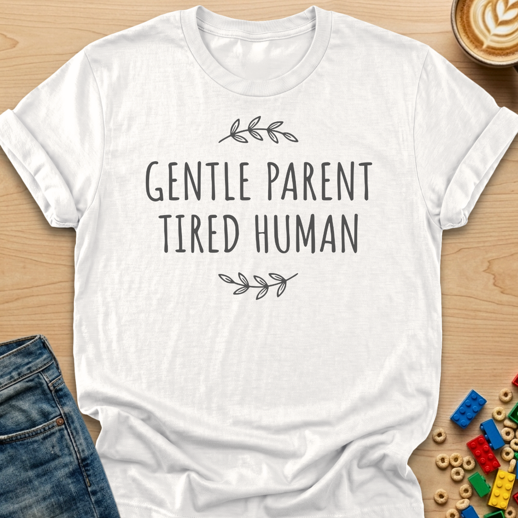 Gentle Parent Tired Human Leaves T-shirt