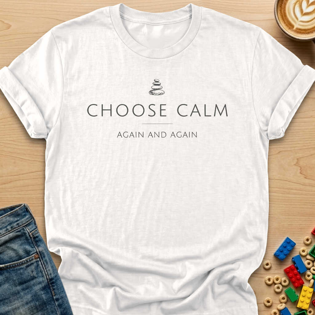 Choose Calm Again and Again Rocks T-shirt