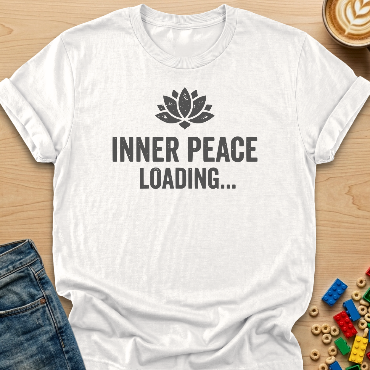 Inner Peace Loading Lotus Distressed T-shirt