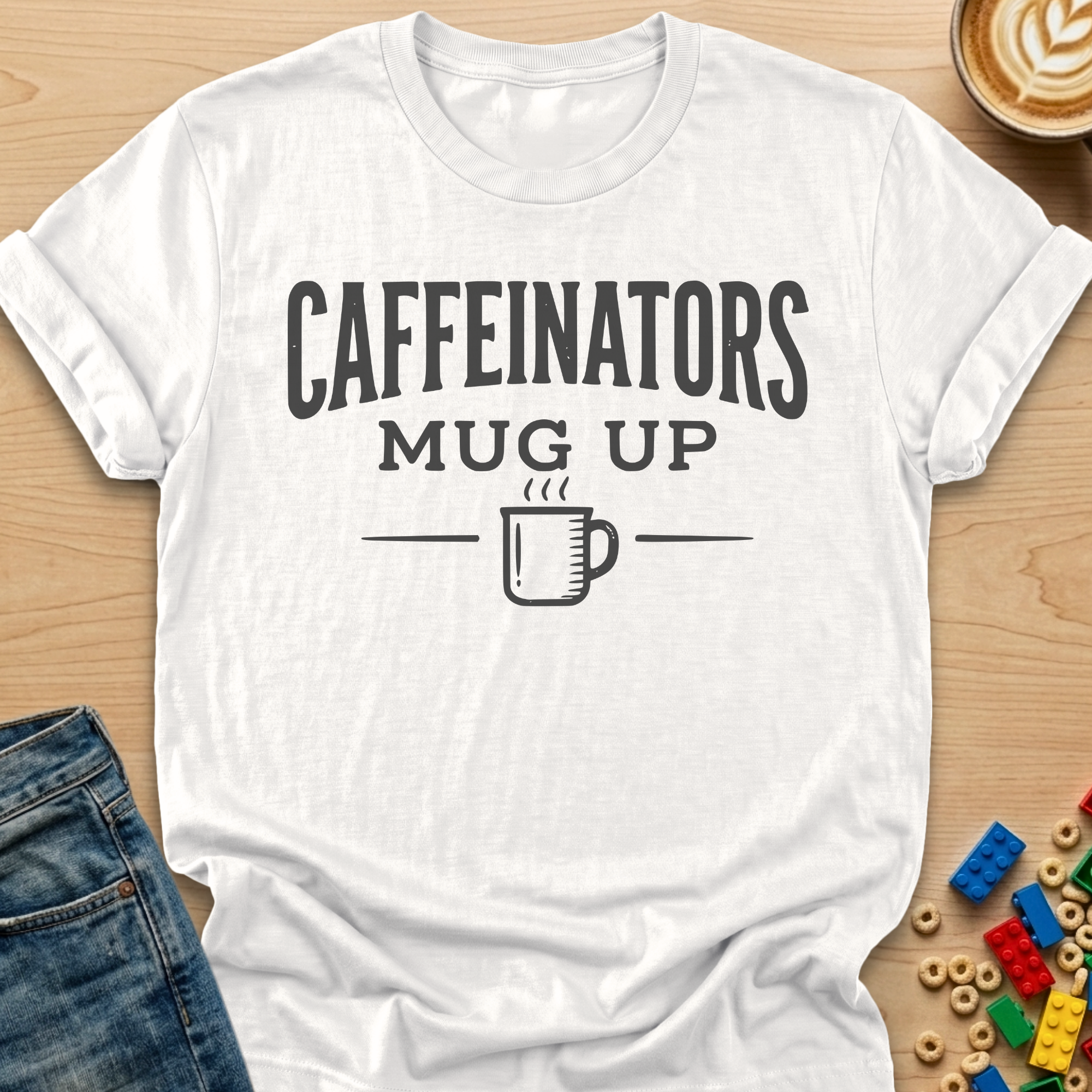 Caffeinators Mug Up Steam T-Shirt