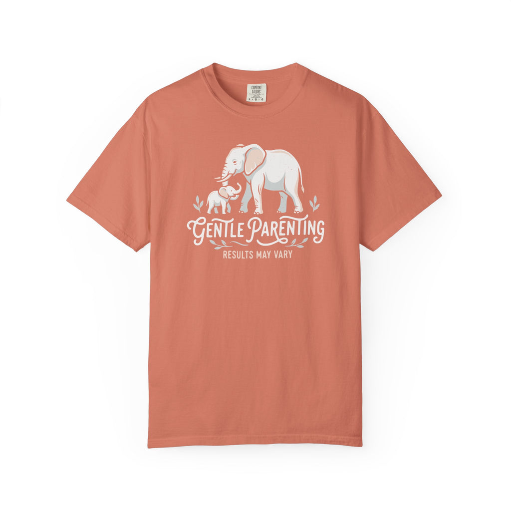 Gentle Parenting Results May Vary Elephants T-shirt