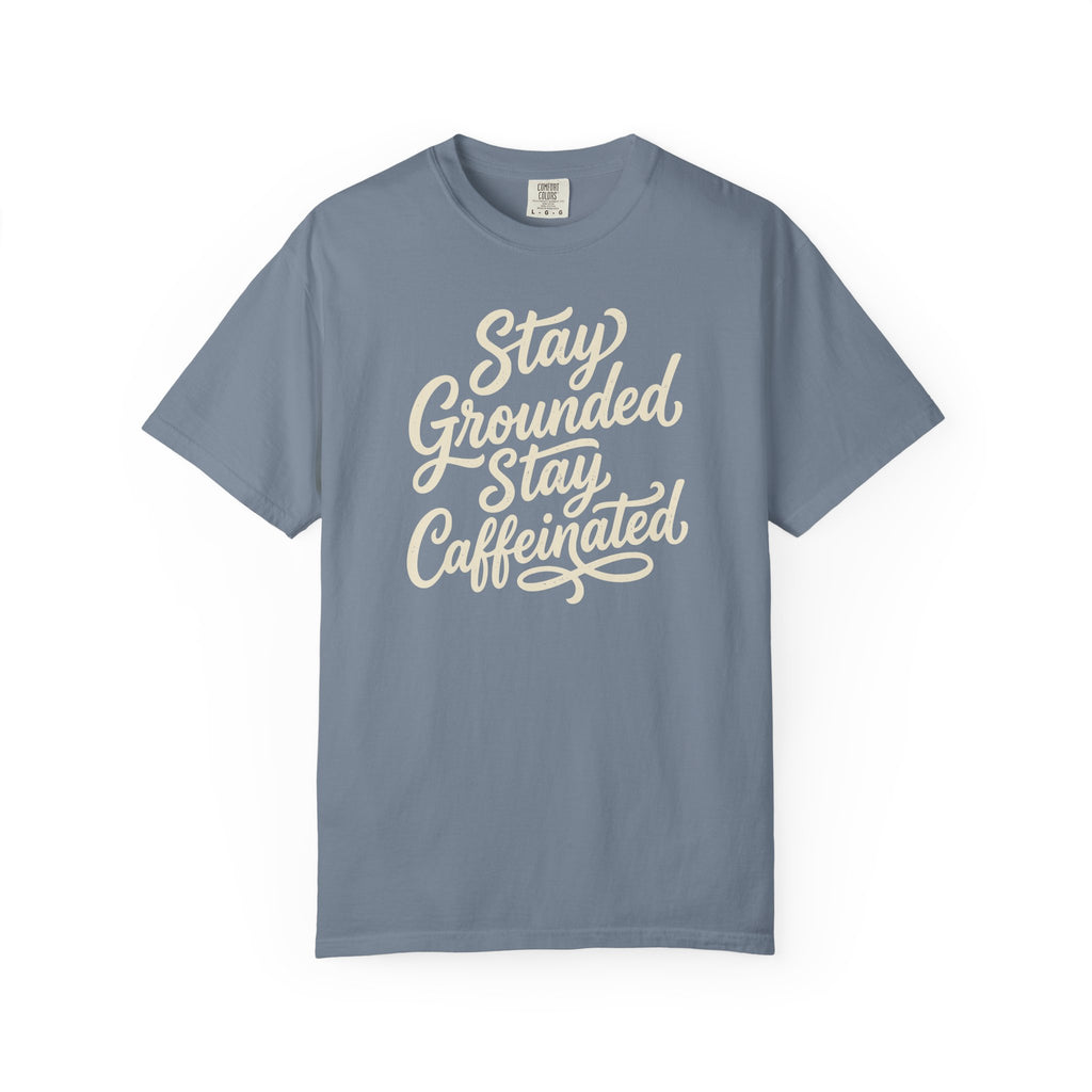 Stay Grounded Stay Caffeinated Curvy T-shirt