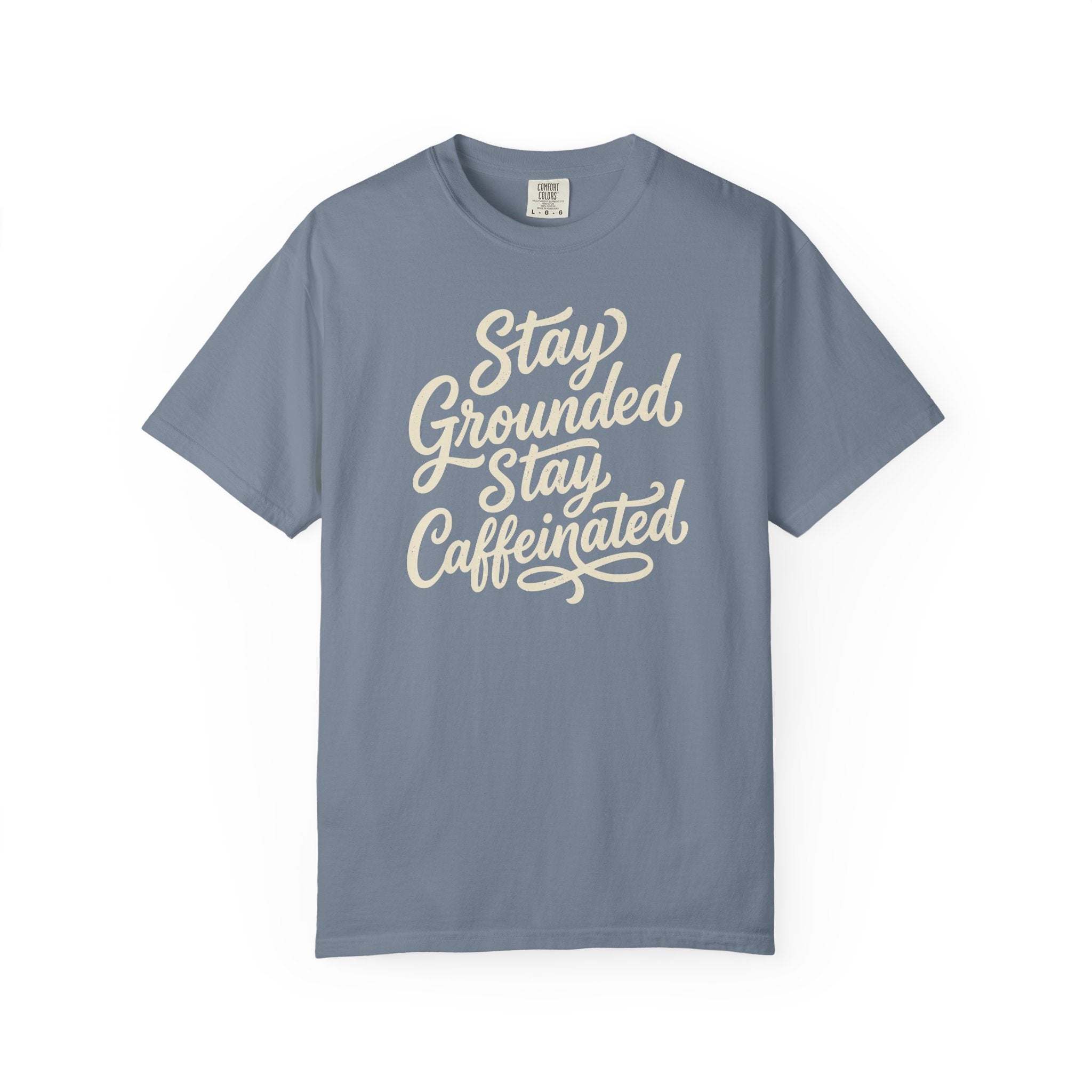 Stay Grounded Stay Caffeinated Curvy T-shirt