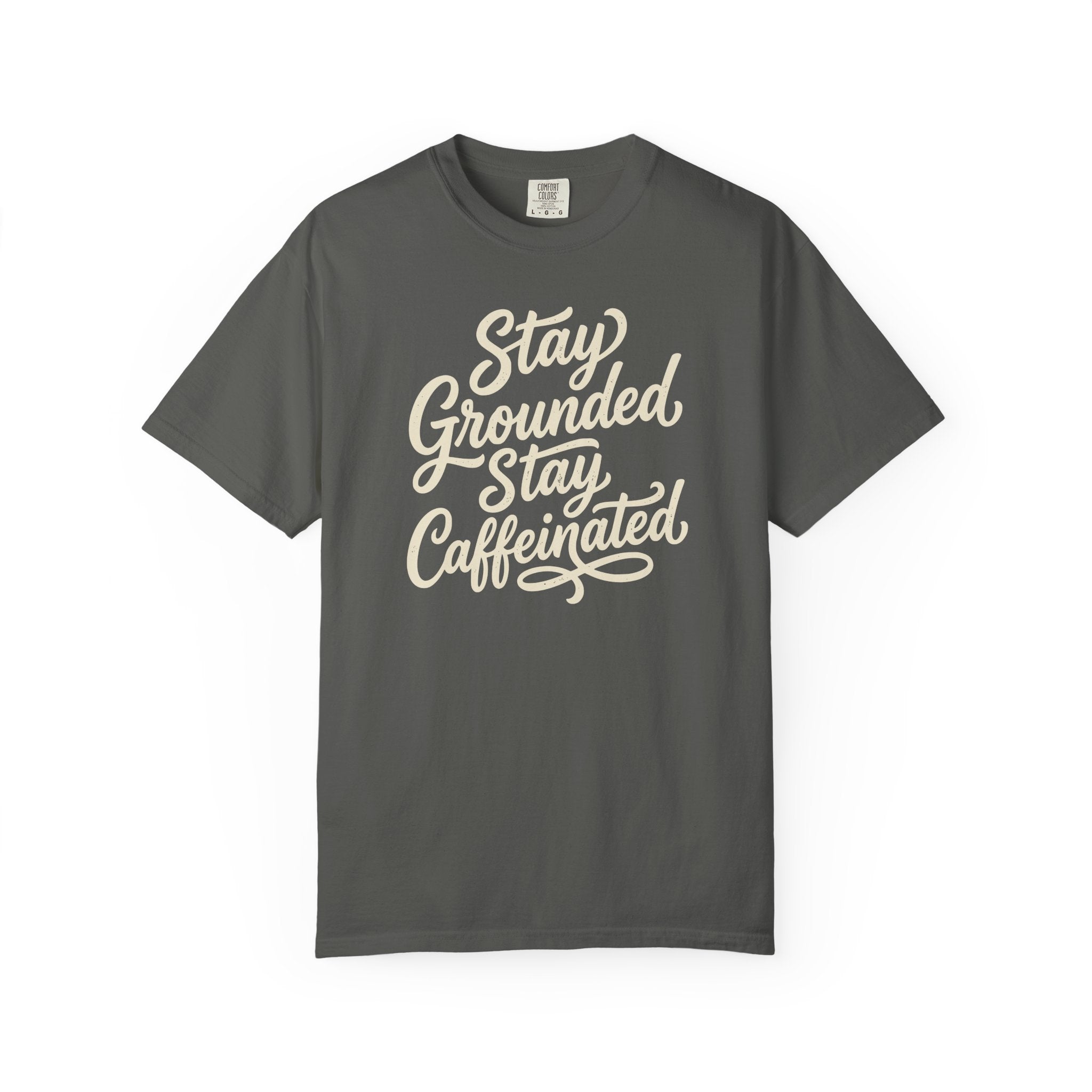 Stay Grounded Stay Caffeinated Curvy T-shirt