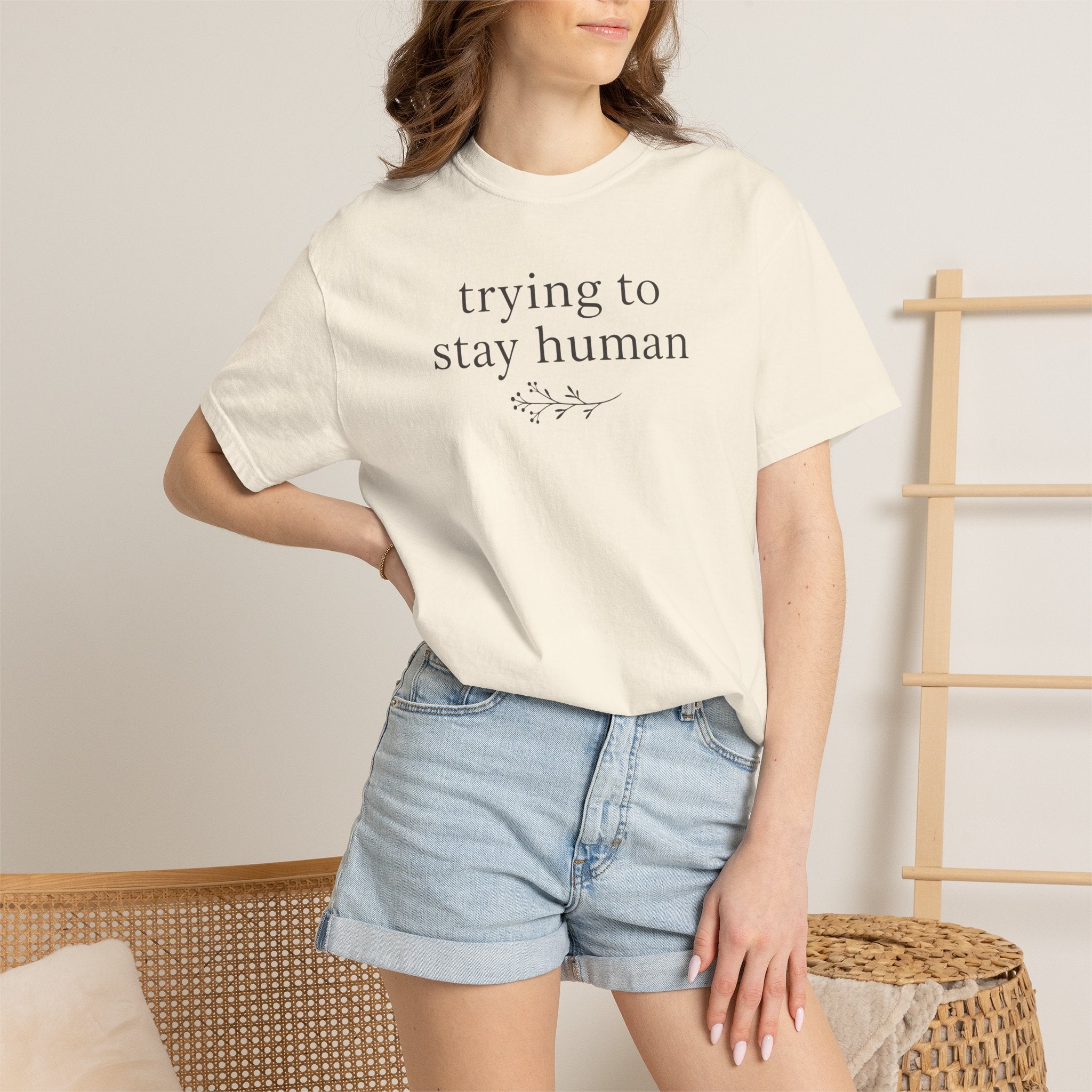 Trying to Stay Human Sprig T-shirt