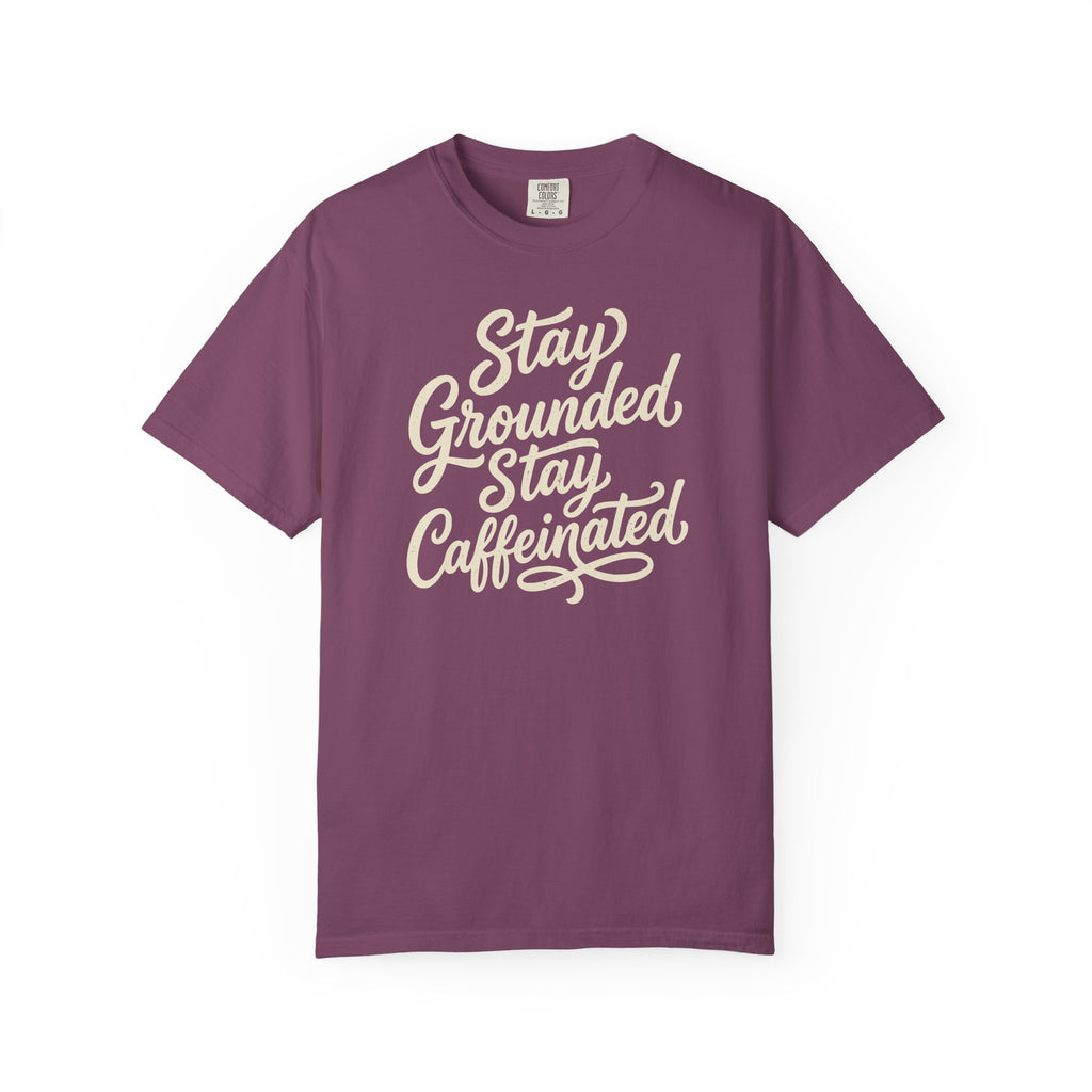 Stay Grounded Stay Caffeinated Curvy T-shirt