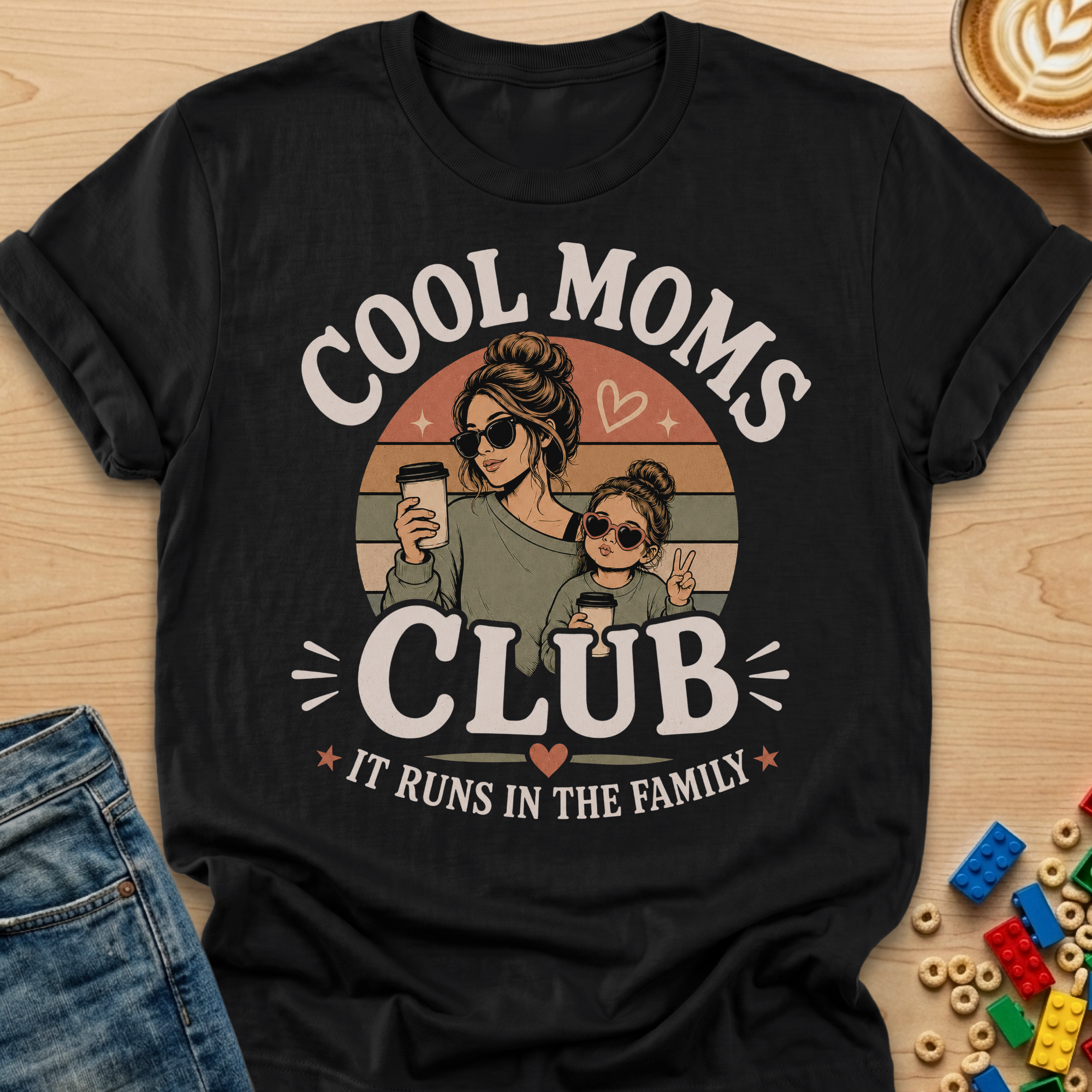 Cool Moms Club It Runs In The Family Daughter T-shirt