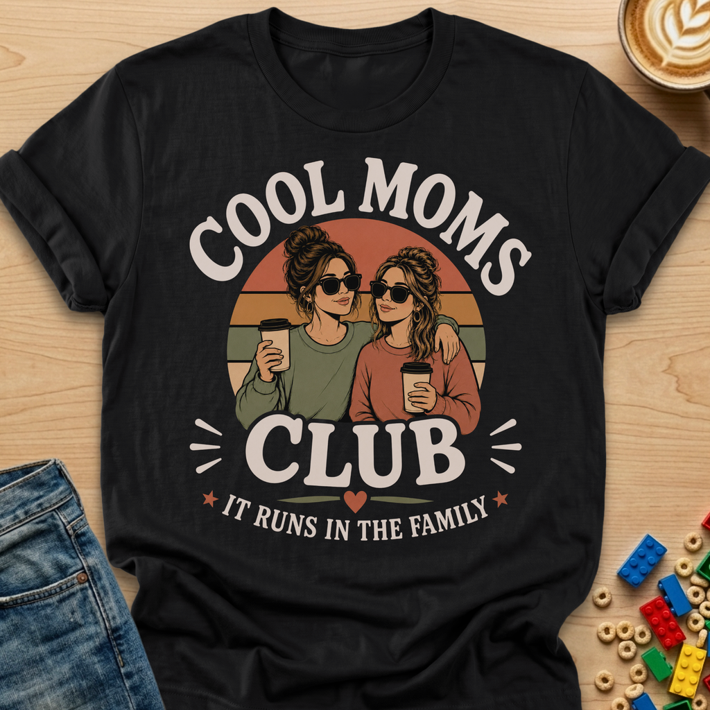 Cool Moms Club It Runs In The Family Sisters T-shirt