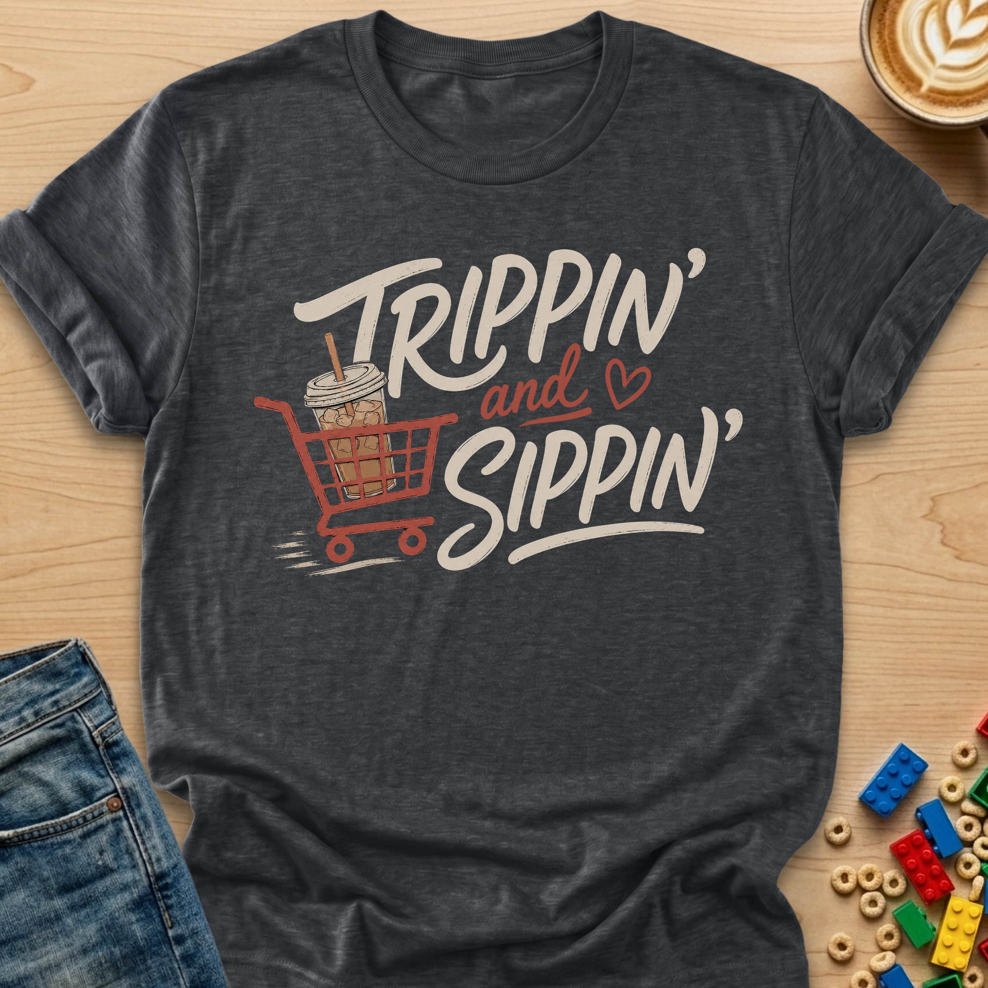 Trippin' and Sippin' Brush T-shirt