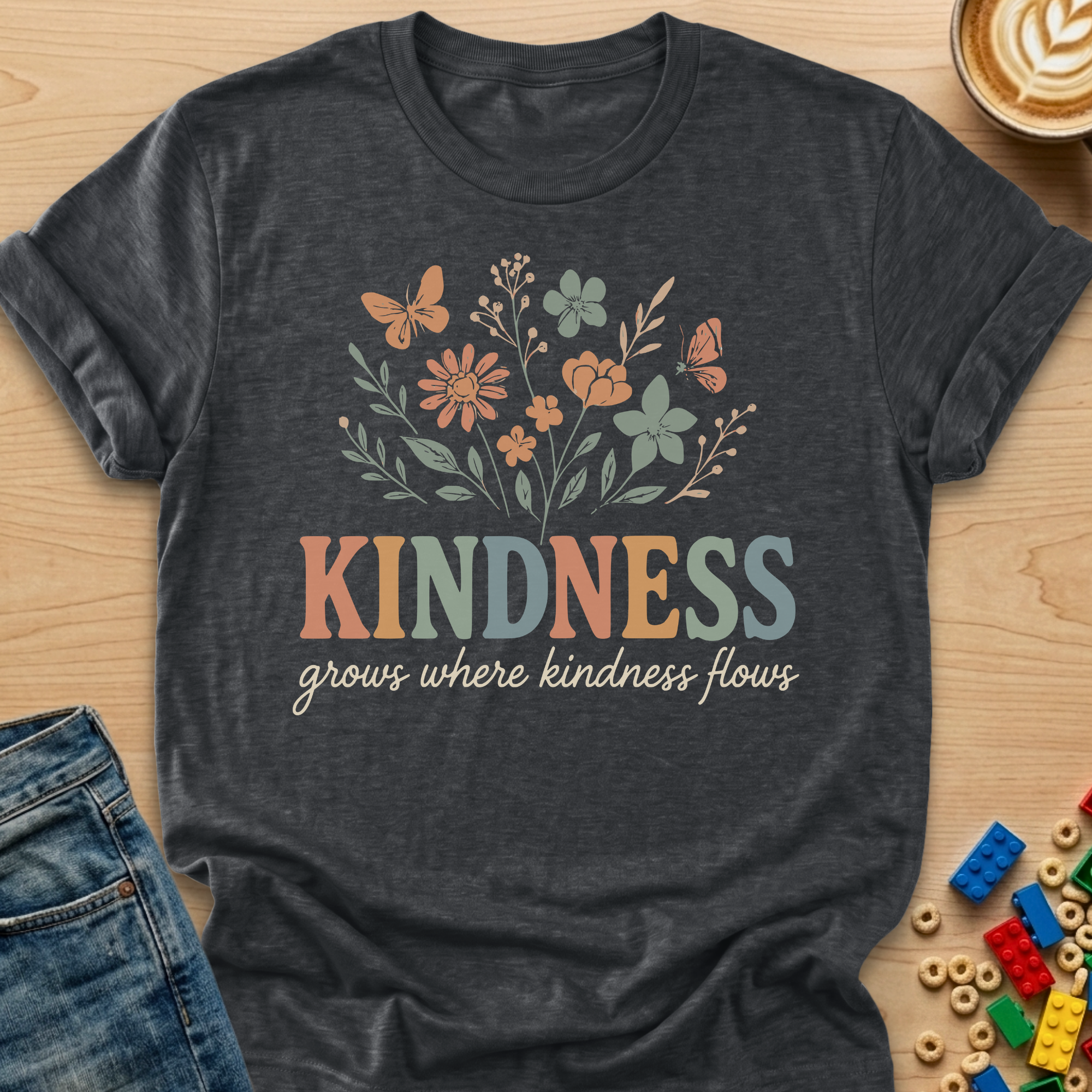 Kindness Grows Where Kindness Flows Bouquet T-shirt