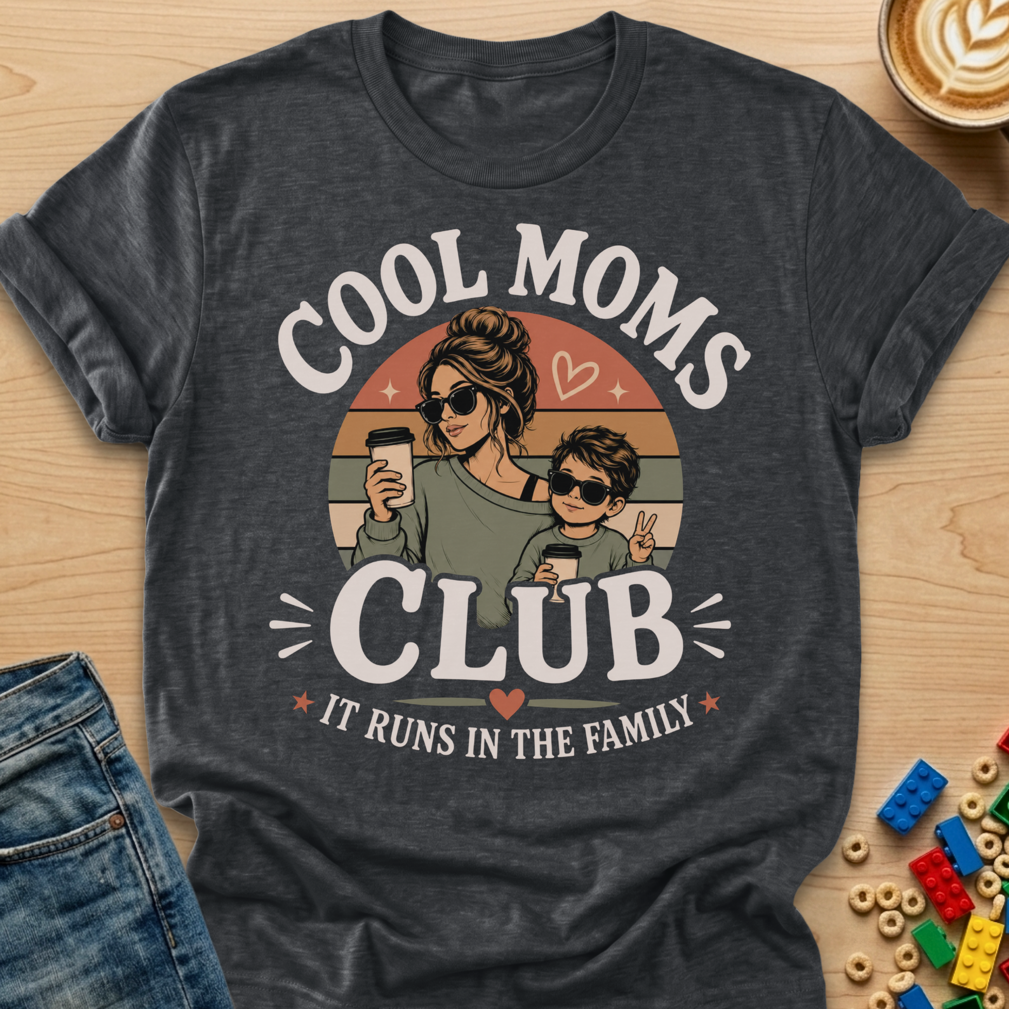 Cool Moms Club It Runs In The Family Son T-shirt