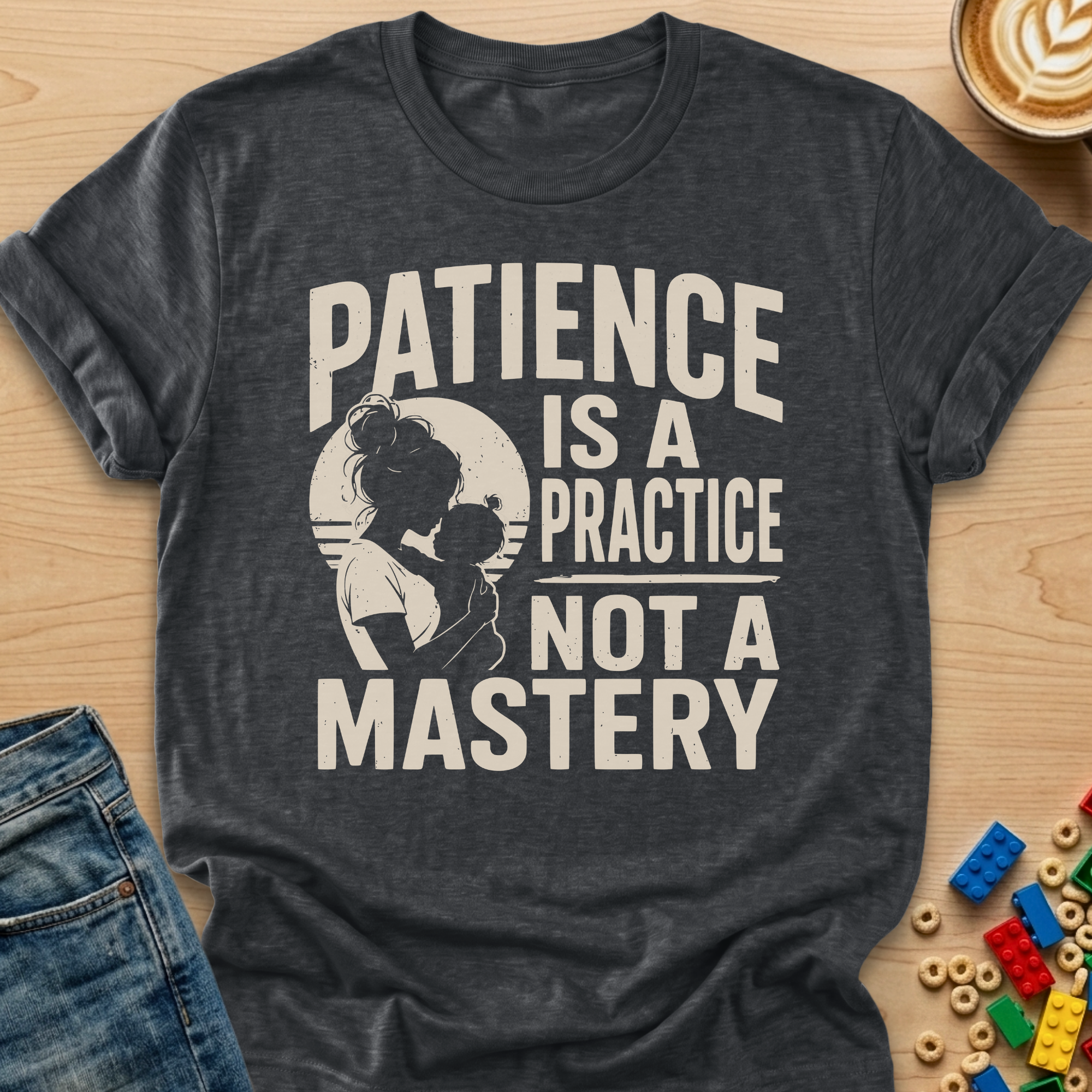Patience Is A Practice Not A Mastery Silhouette T-shirt