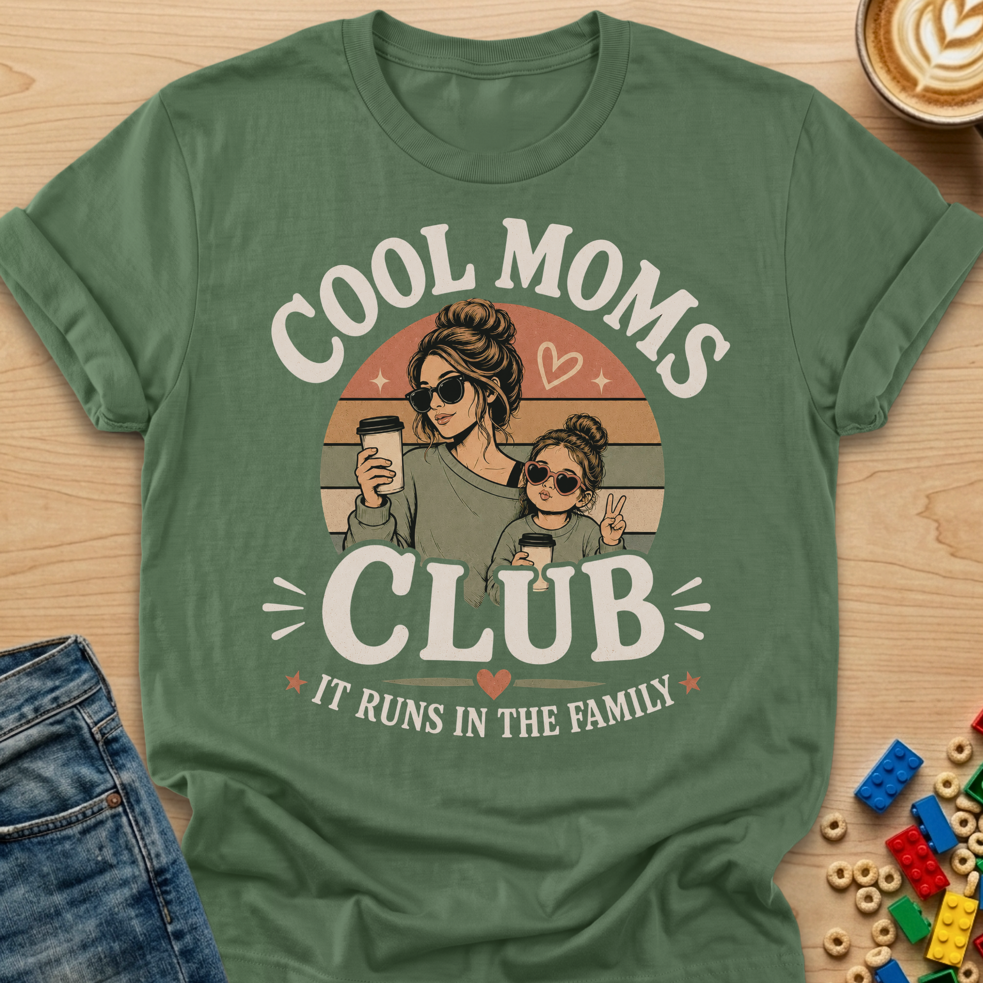 Cool Moms Club It Runs In The Family Daughter T-shirt
