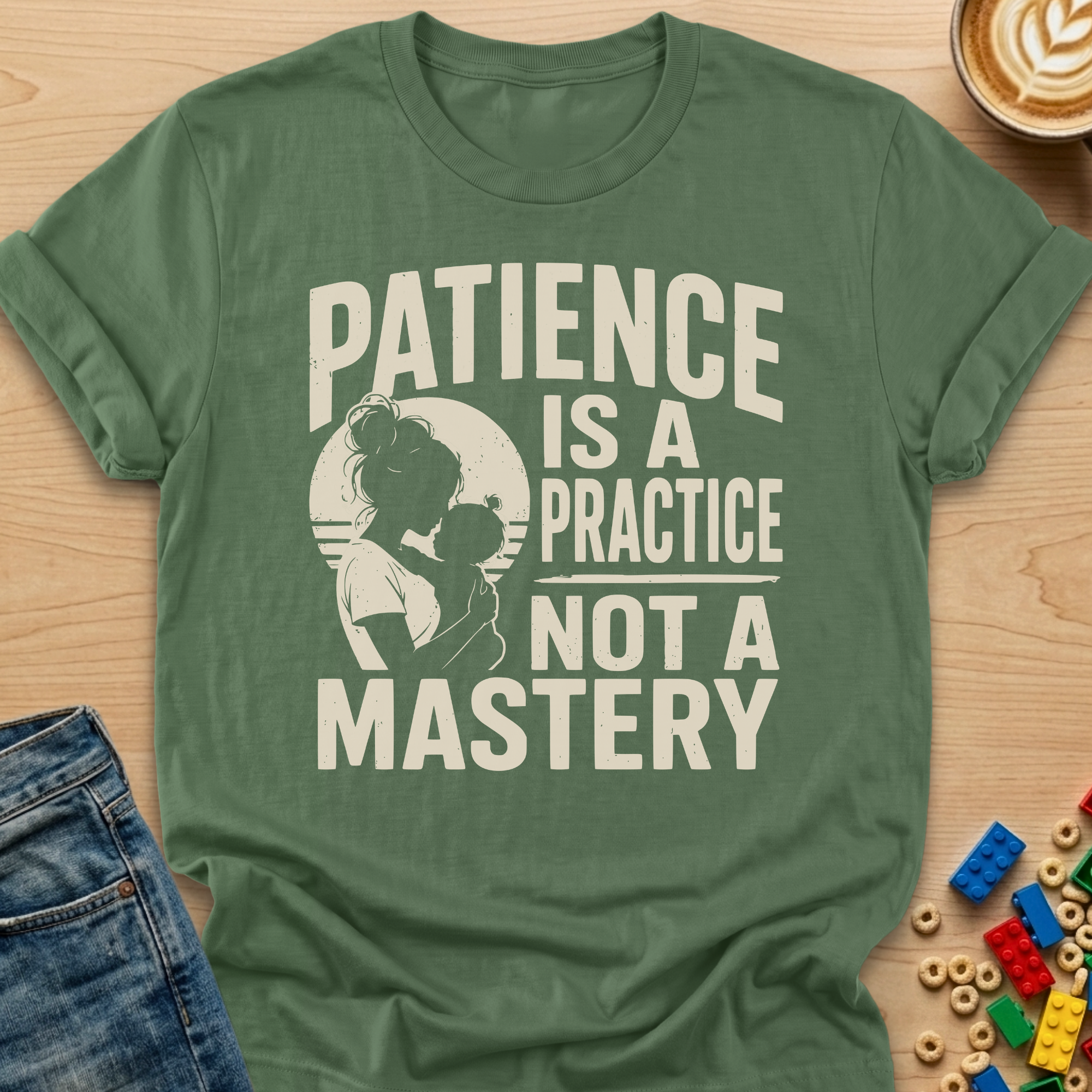 Patience Is A Practice Not A Mastery Silhouette T-shirt