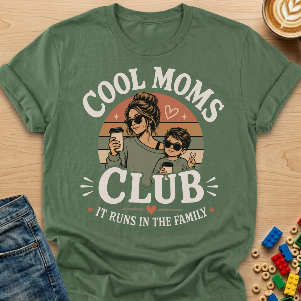 Cool Moms Club It Runs In The Family Son T-shirt
