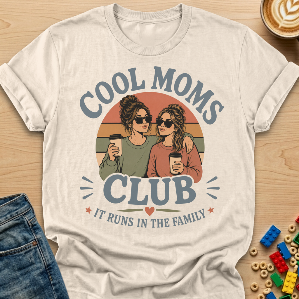Cool Moms Club It Runs In The Family Sisters T-shirt