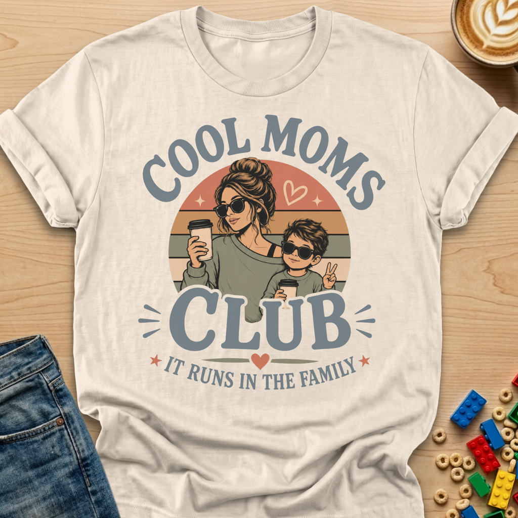 Cool Moms Club It Runs In The Family Son T-shirt