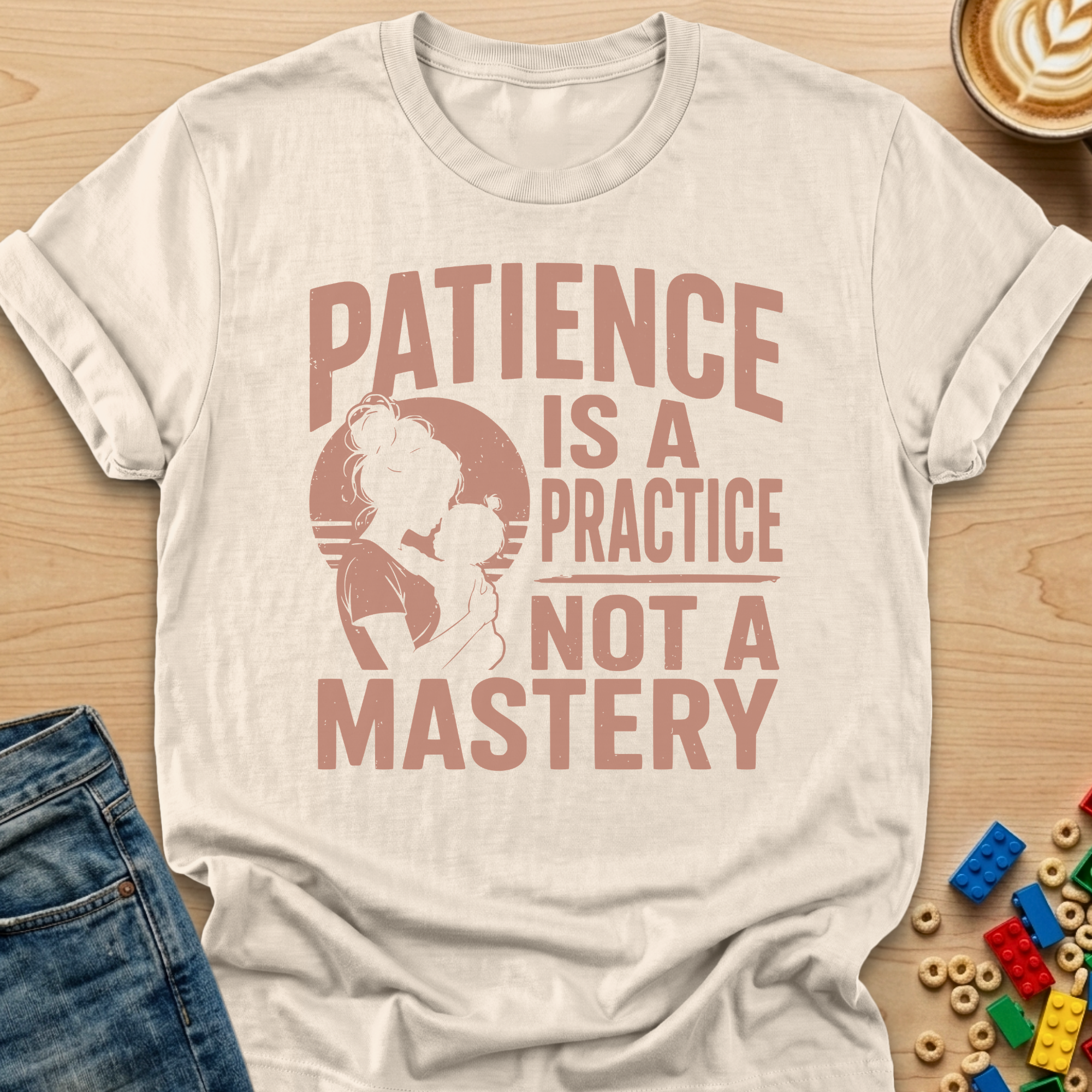 Patience Is A Practice Not A Mastery Silhouette T-shirt