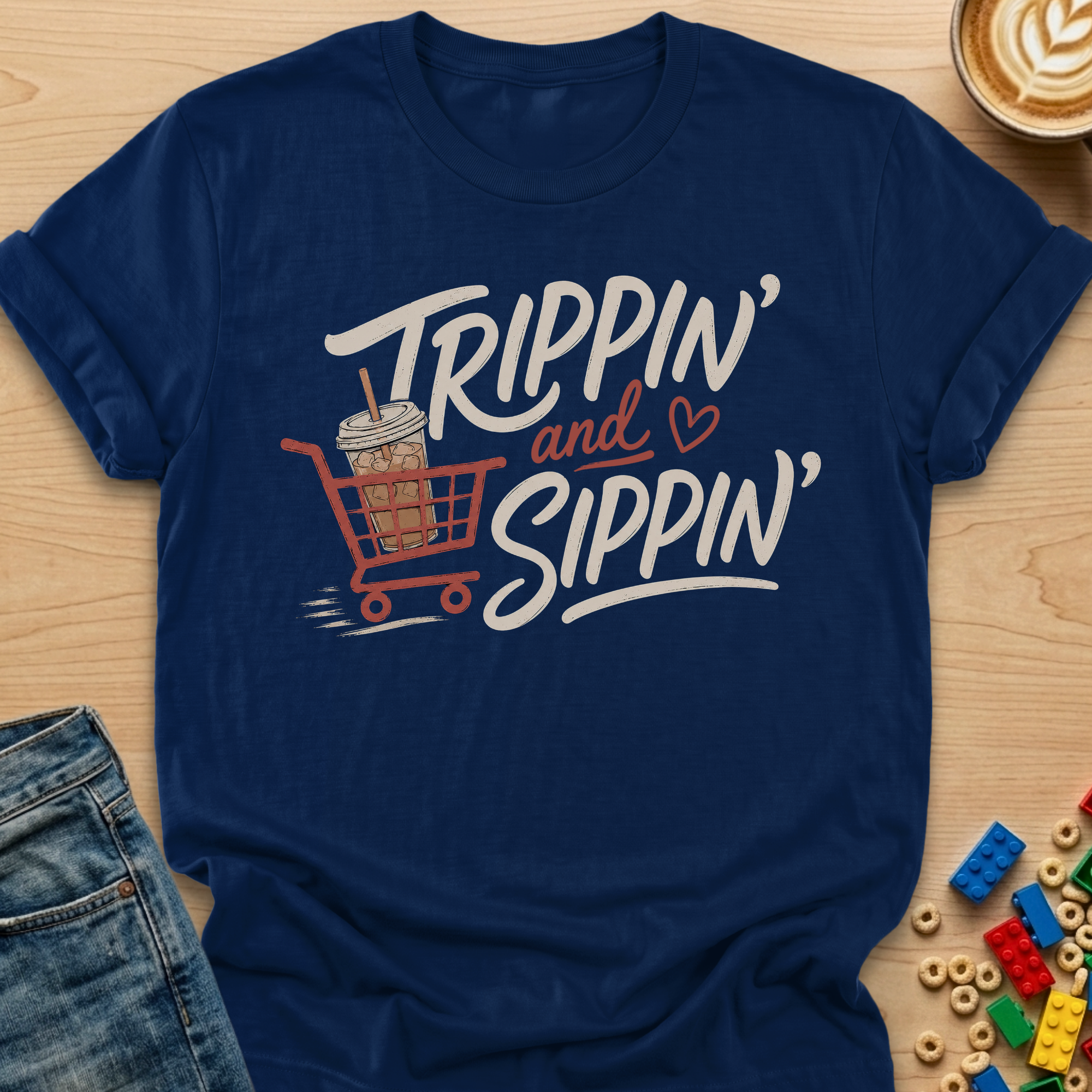 Trippin' and Sippin' Brush T-shirt
