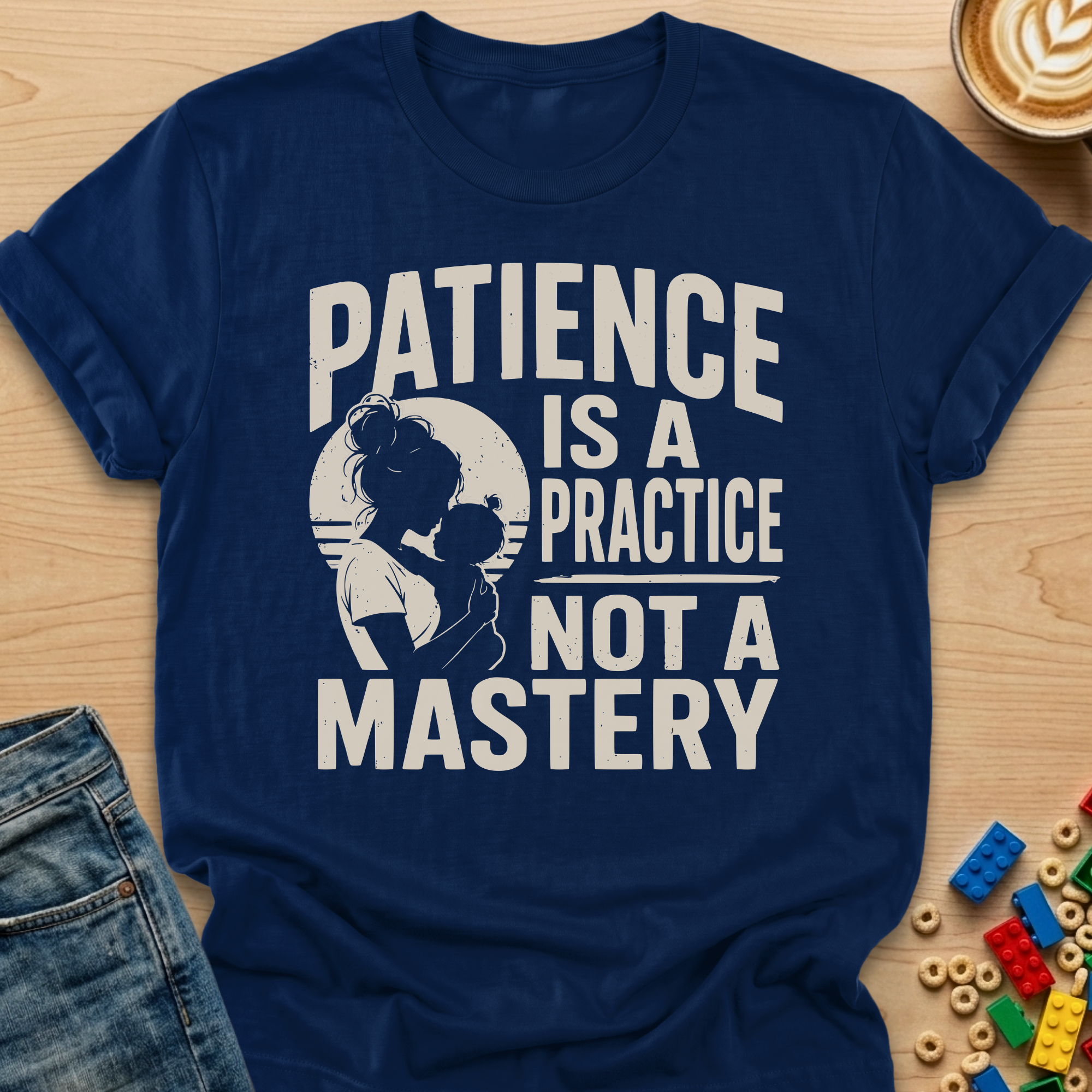 Patience Is A Practice Not A Mastery Silhouette T-shirt