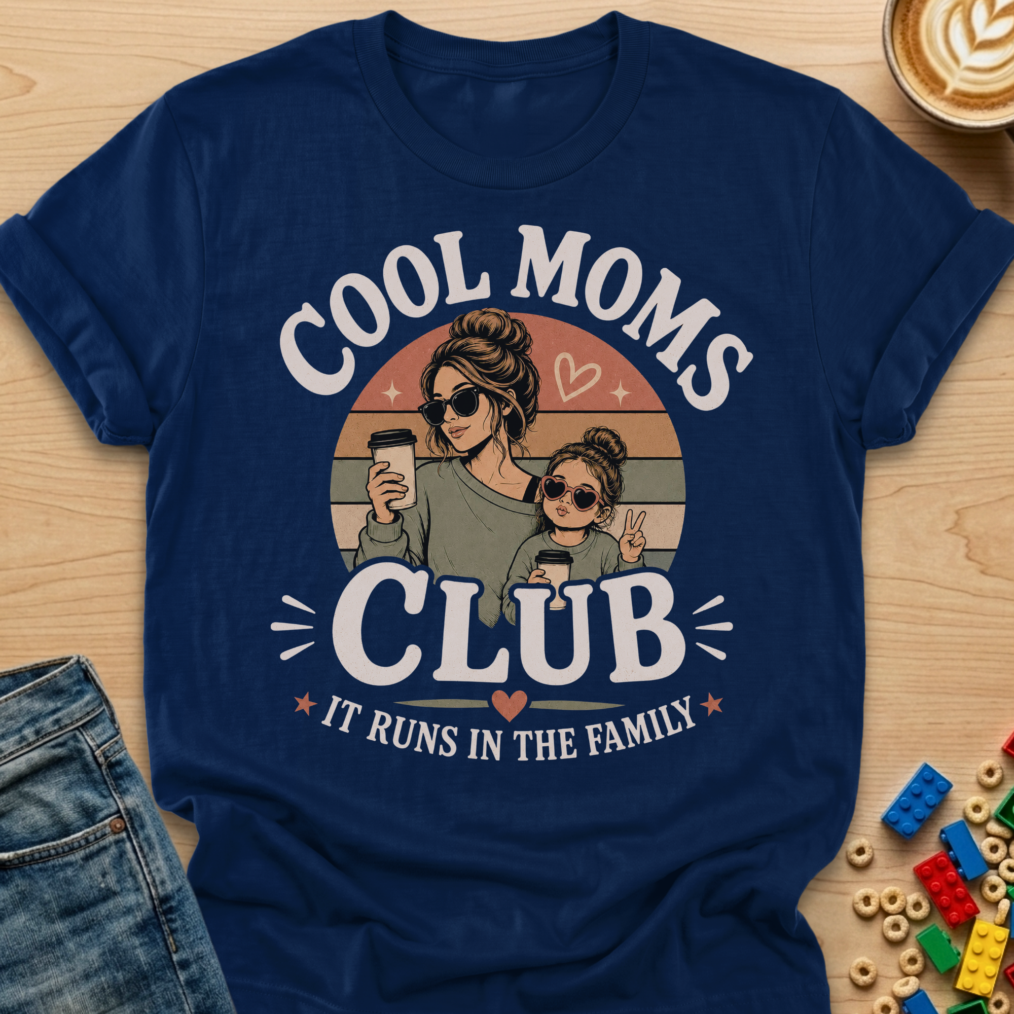 Cool Moms Club It Runs In The Family Daughter T-shirt