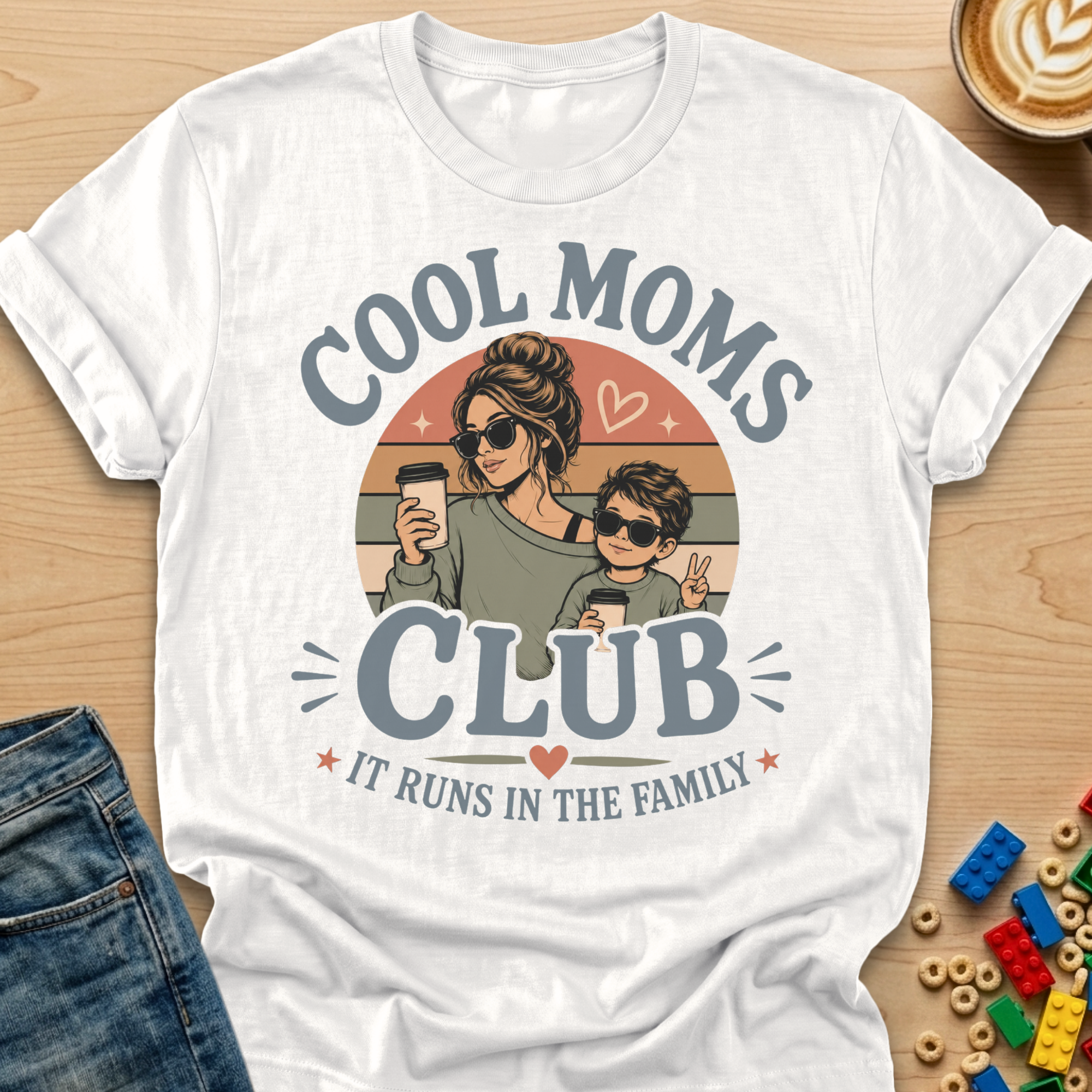 Cool Moms Club It Runs In The Family Son T-shirt