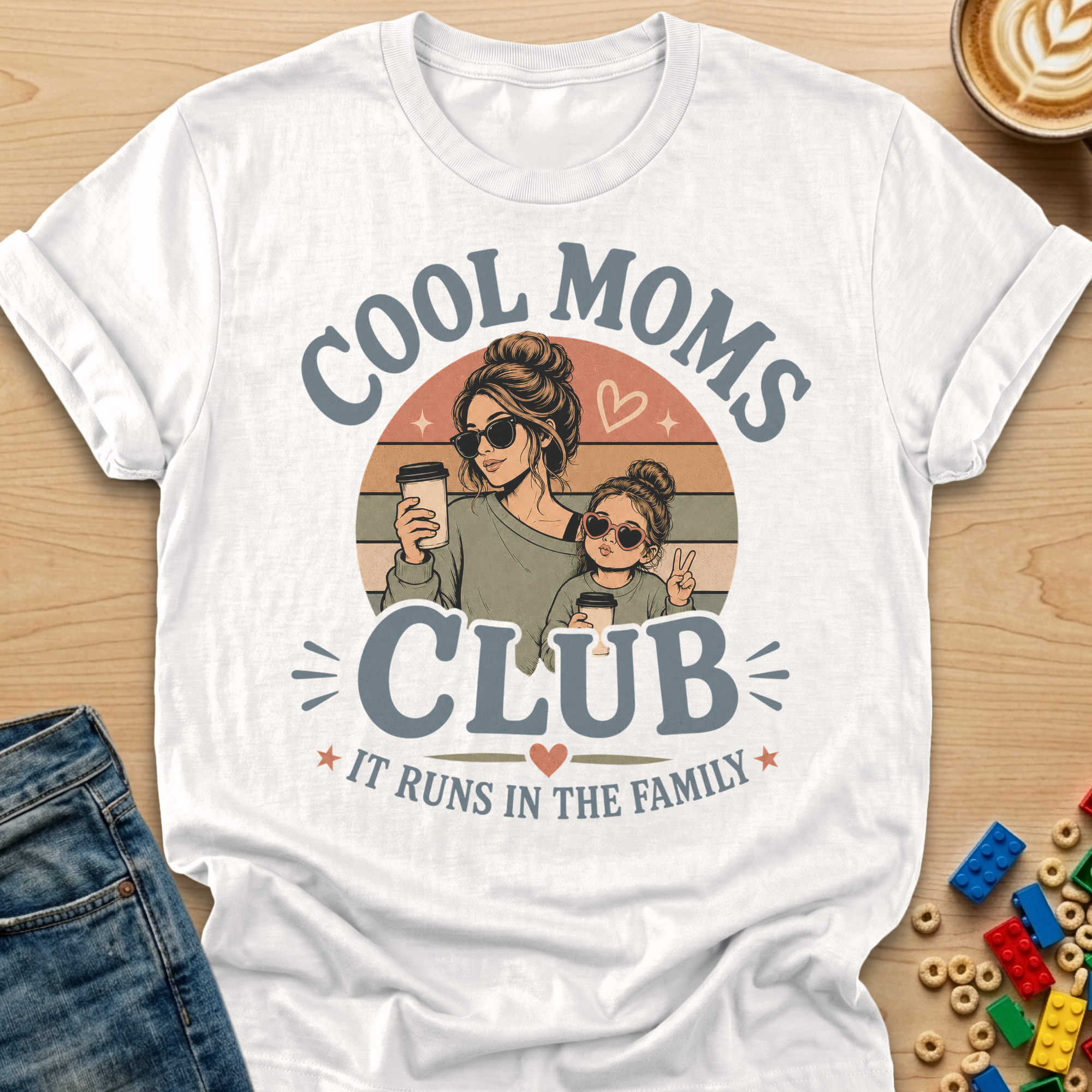 Cool Moms Club It Runs In The Family Daughter T-shirt
